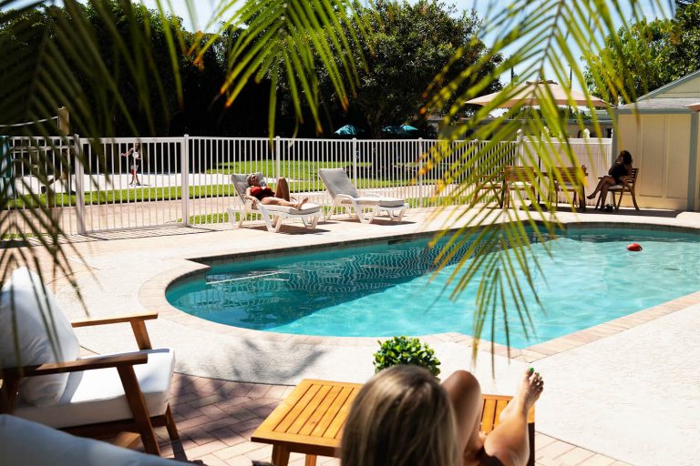 Genesis house United recovery Project, Luxury rehab Pool Area, amenities